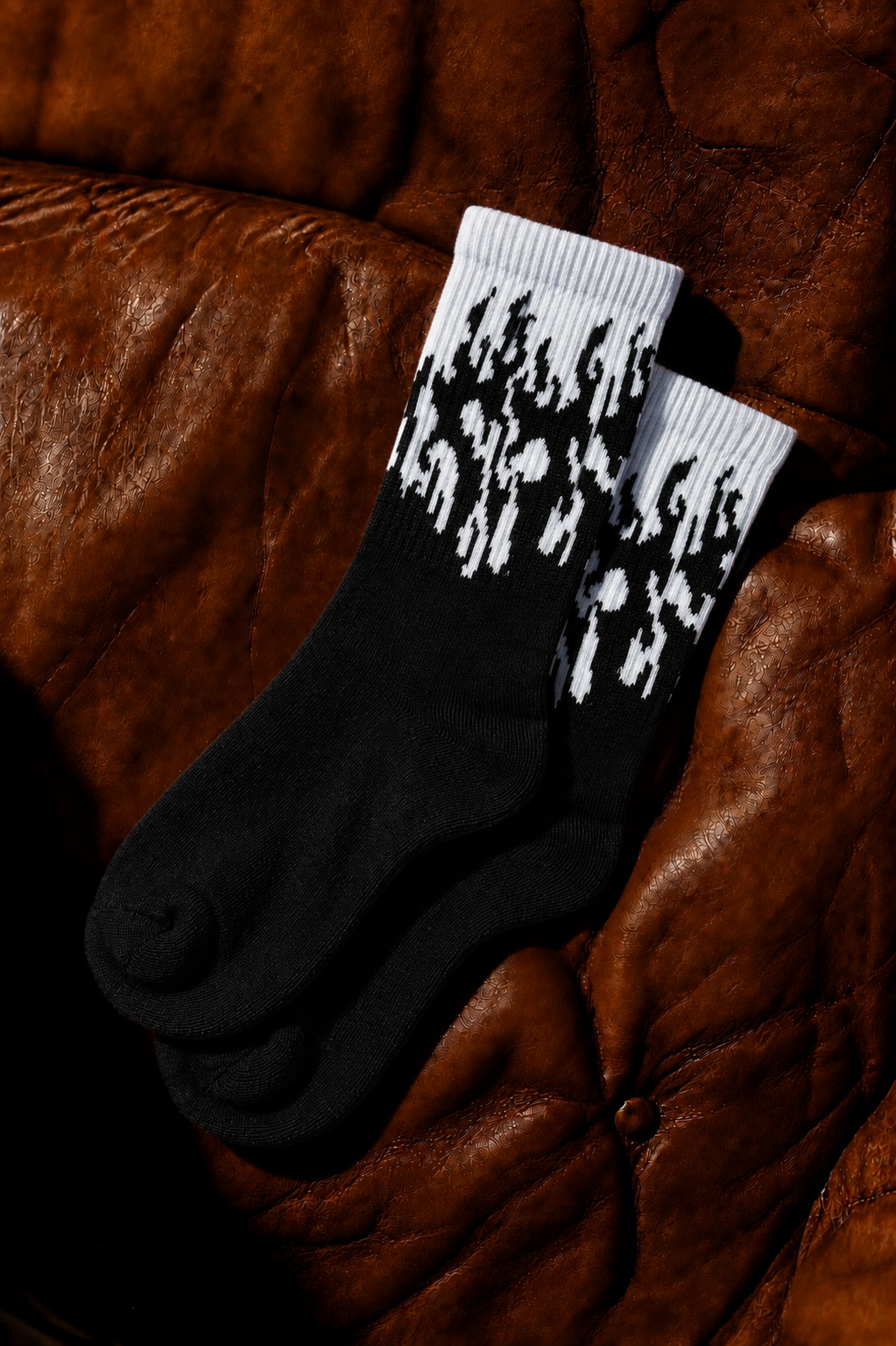 Black & White Fire Edition Socks