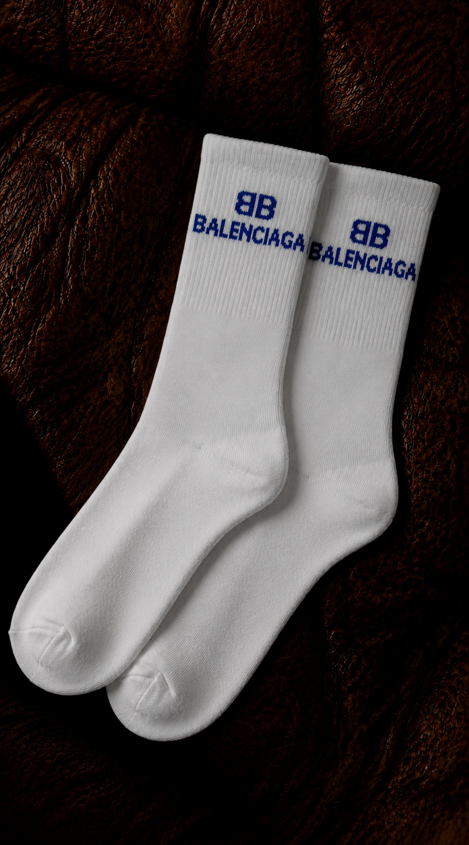 B Classic White Socks