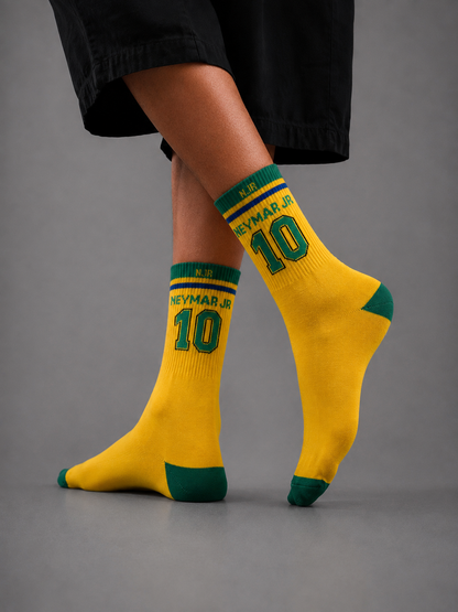 Yellow & Green Football Socks
