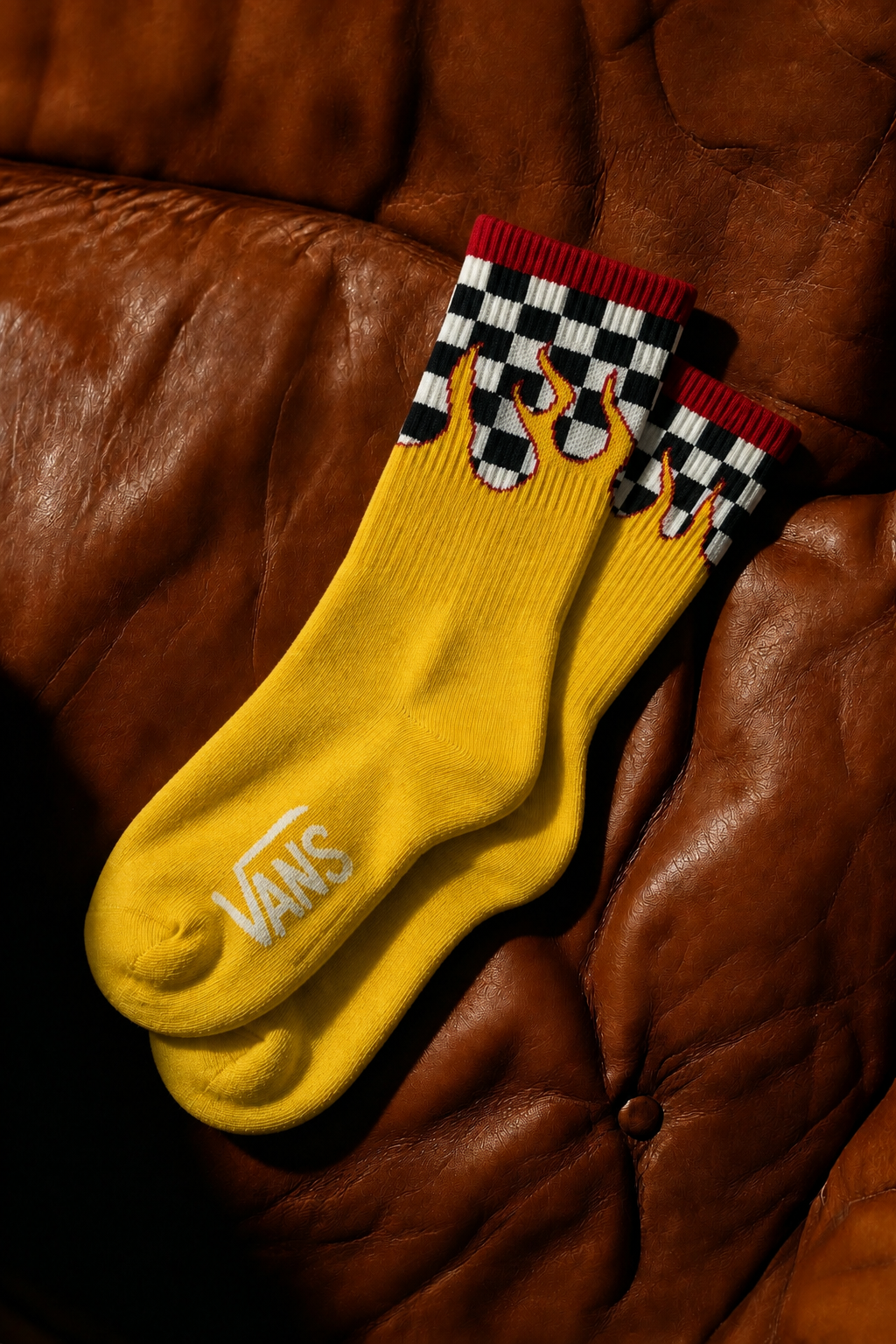 Retro Racing Flame Socks
