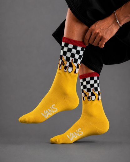 Retro Racing Flame Socks