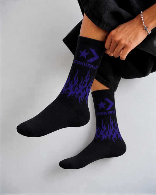Black Fire Edition Crew Socks
