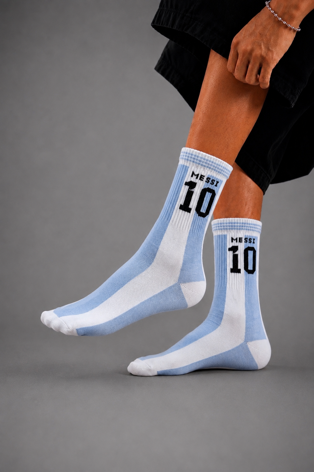 Blue & White New Edition Socks