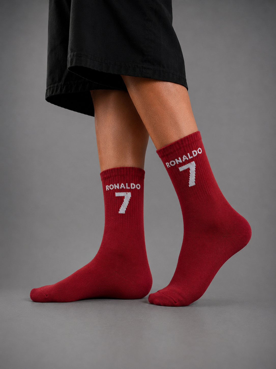Red Football Fan Socks