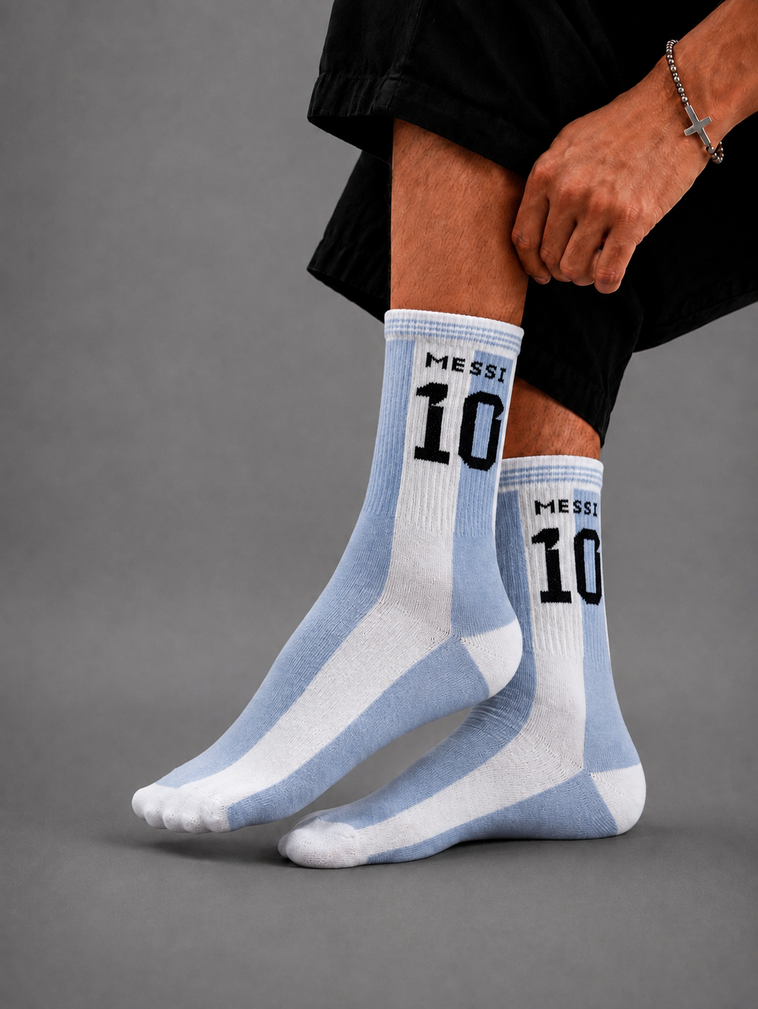 Blue & White New Edition Socks