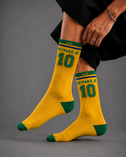 Yellow & Green Football Socks