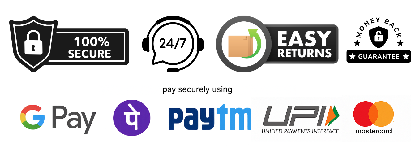 Collection of security and payment logos on a white background