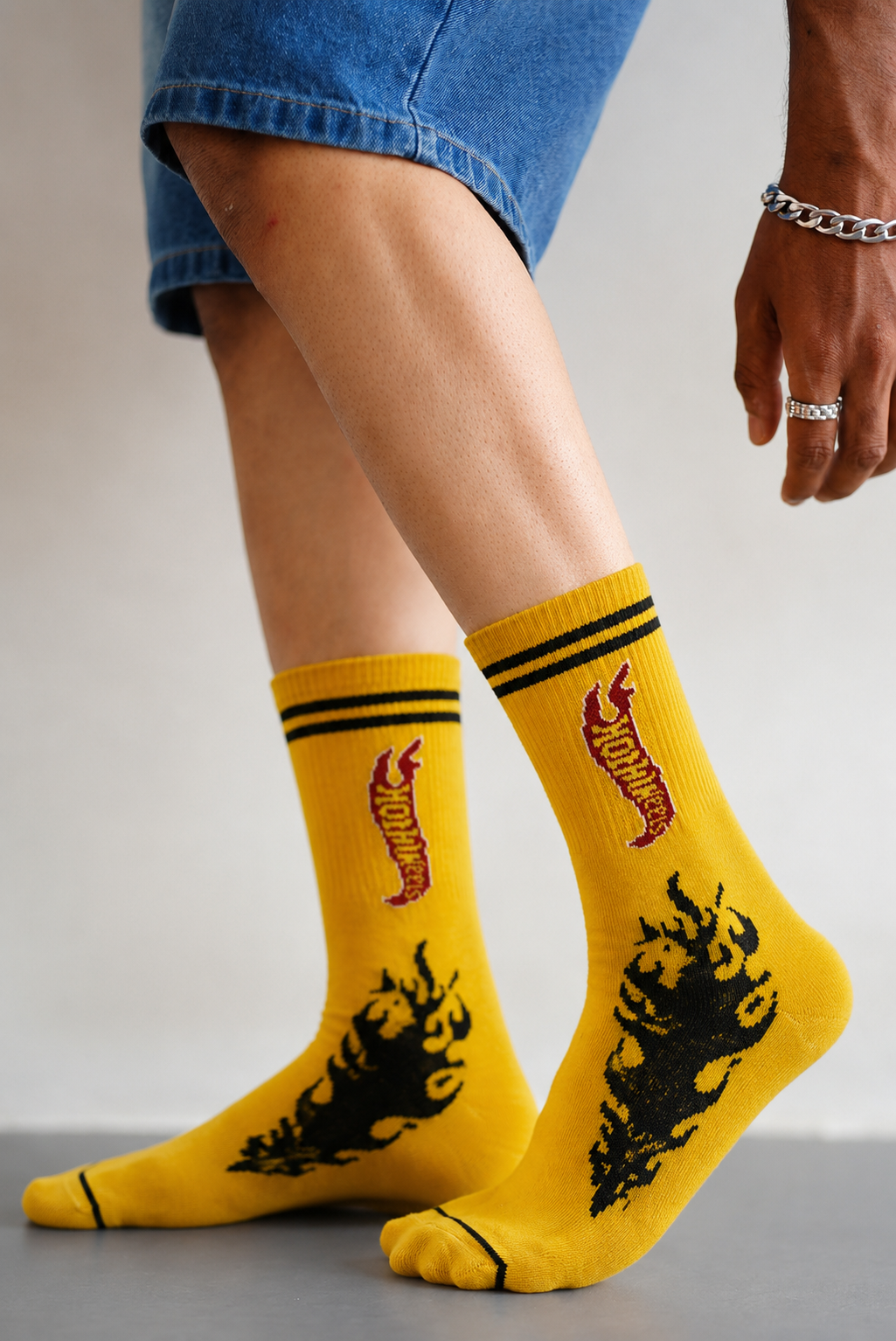 Hot Wheels Flame Crew Socks – Yellow
