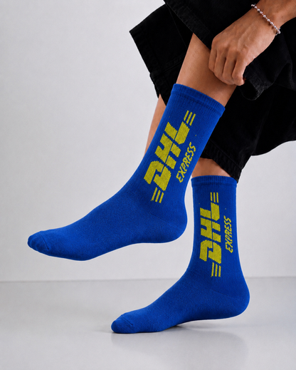 DHL Express Premium Crew Socks – Blue