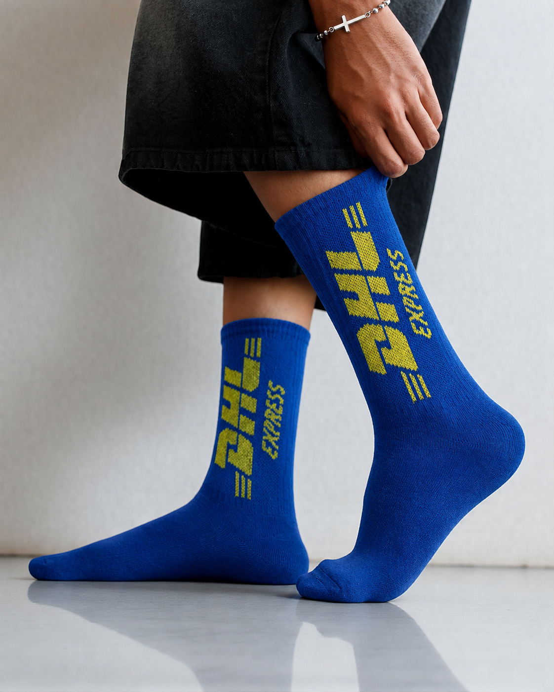 DHL Express Premium Crew Socks – Blue