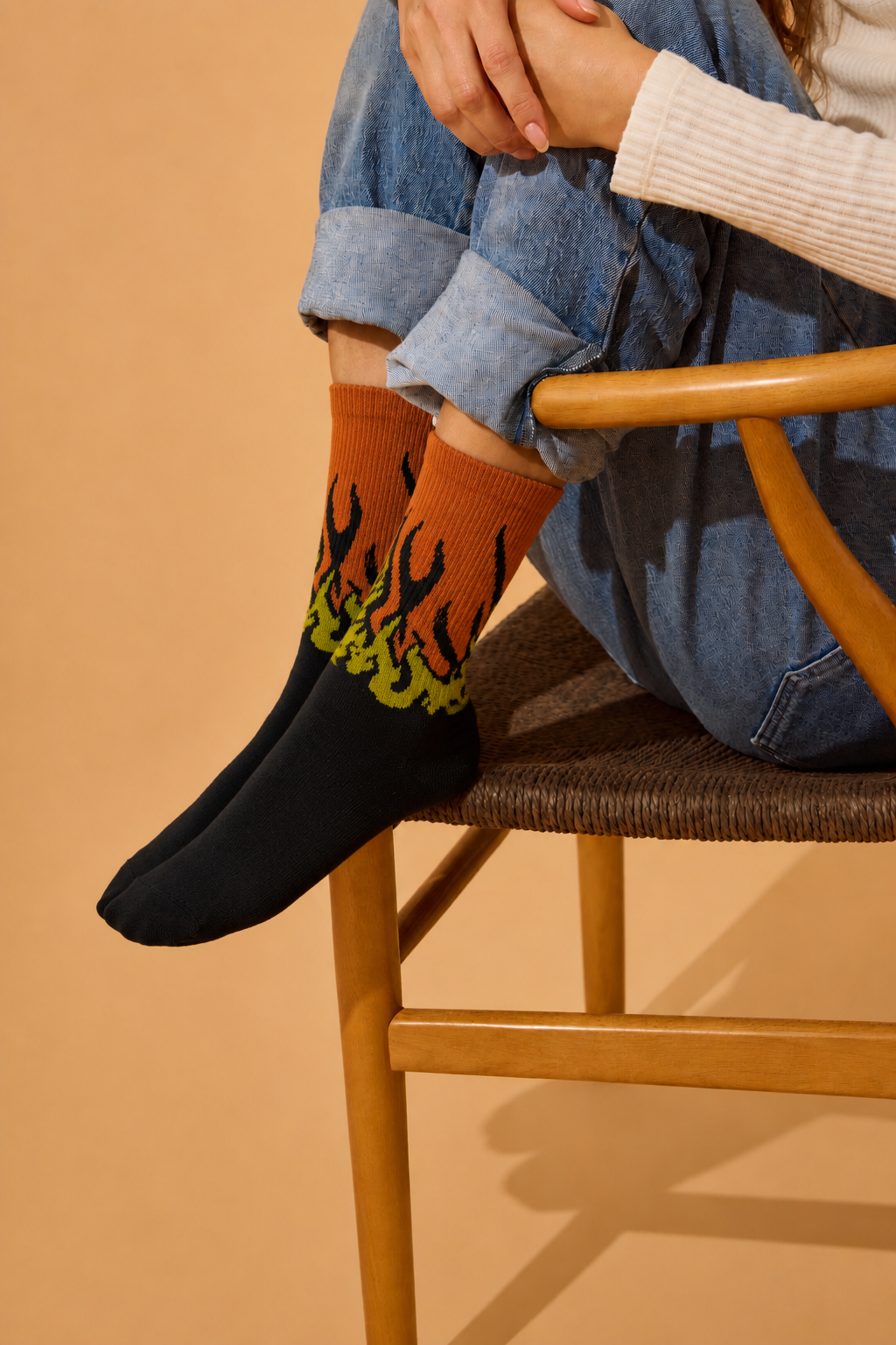 Blaze Crew Socks – Premium Cotton Streetwear