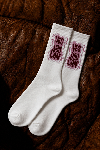 Yes You Can Crew Socks
