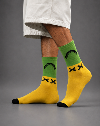 Happy Vibes Crew Socks
