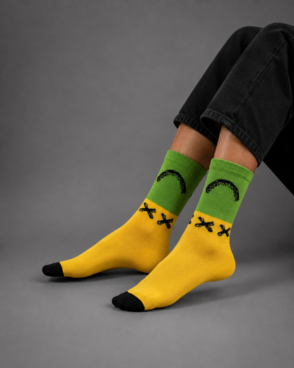 Happy Vibes Crew Socks