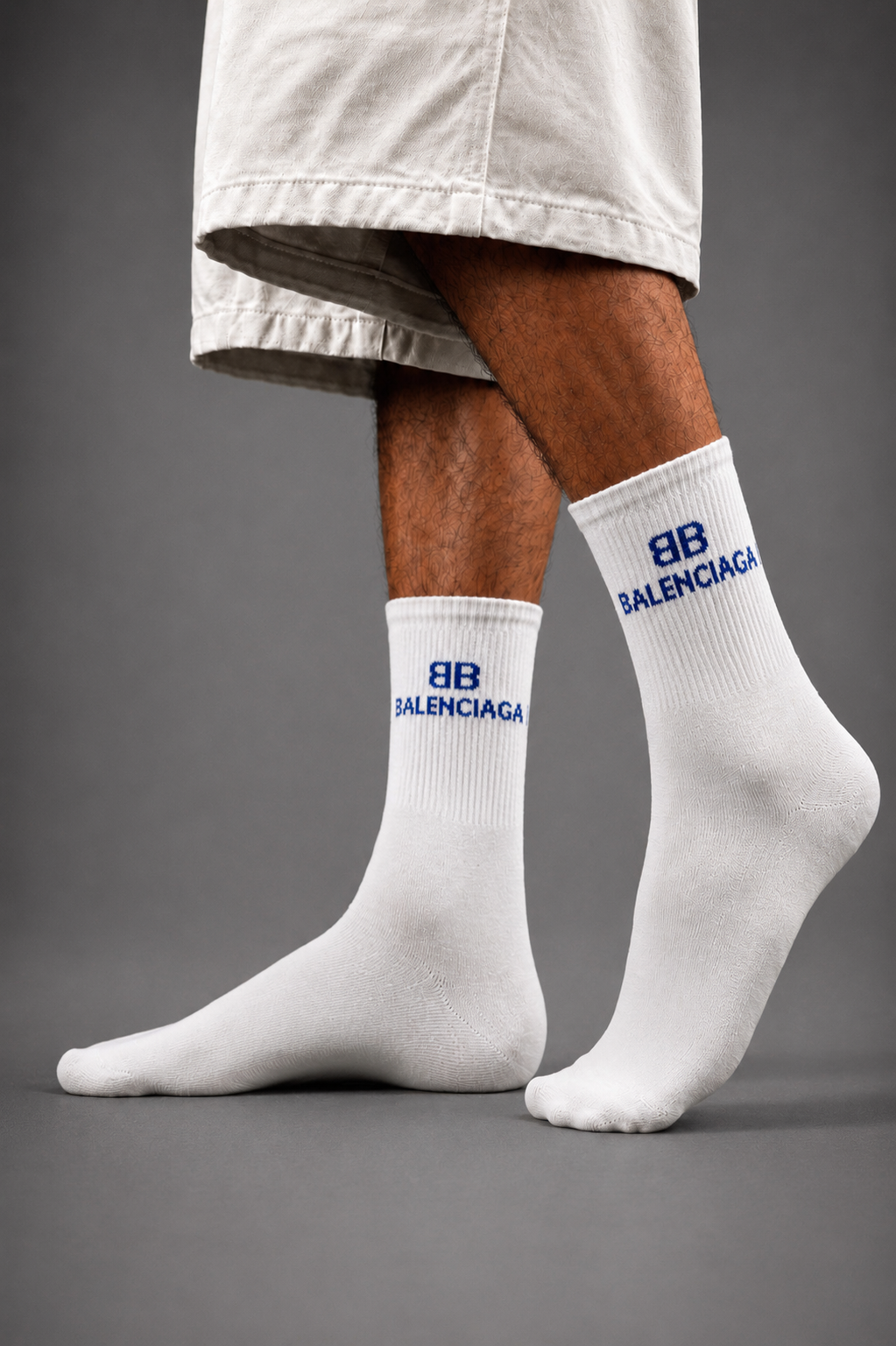 B Classic White Socks