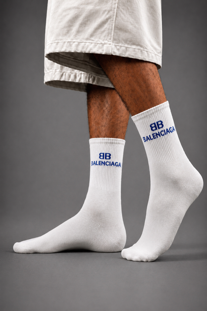B Classic White Socks