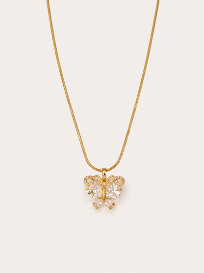 Crystal Butterfly Necklace