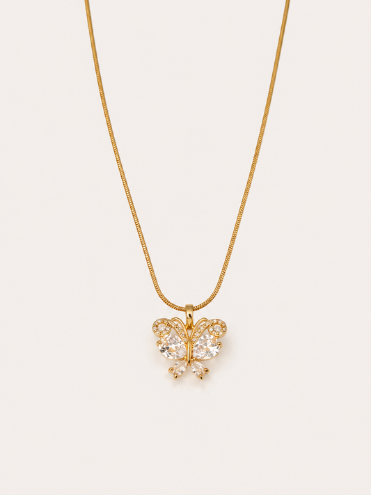 Crystal Butterfly Necklace