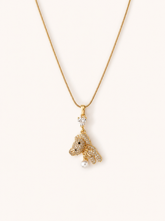 Pearl Teddy Necklace