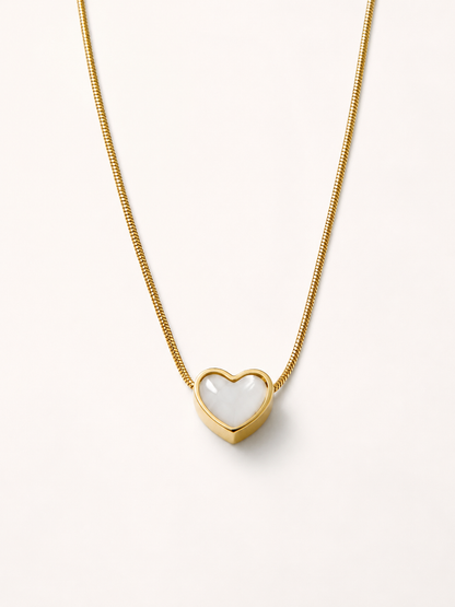 Milky Heart Necklace
