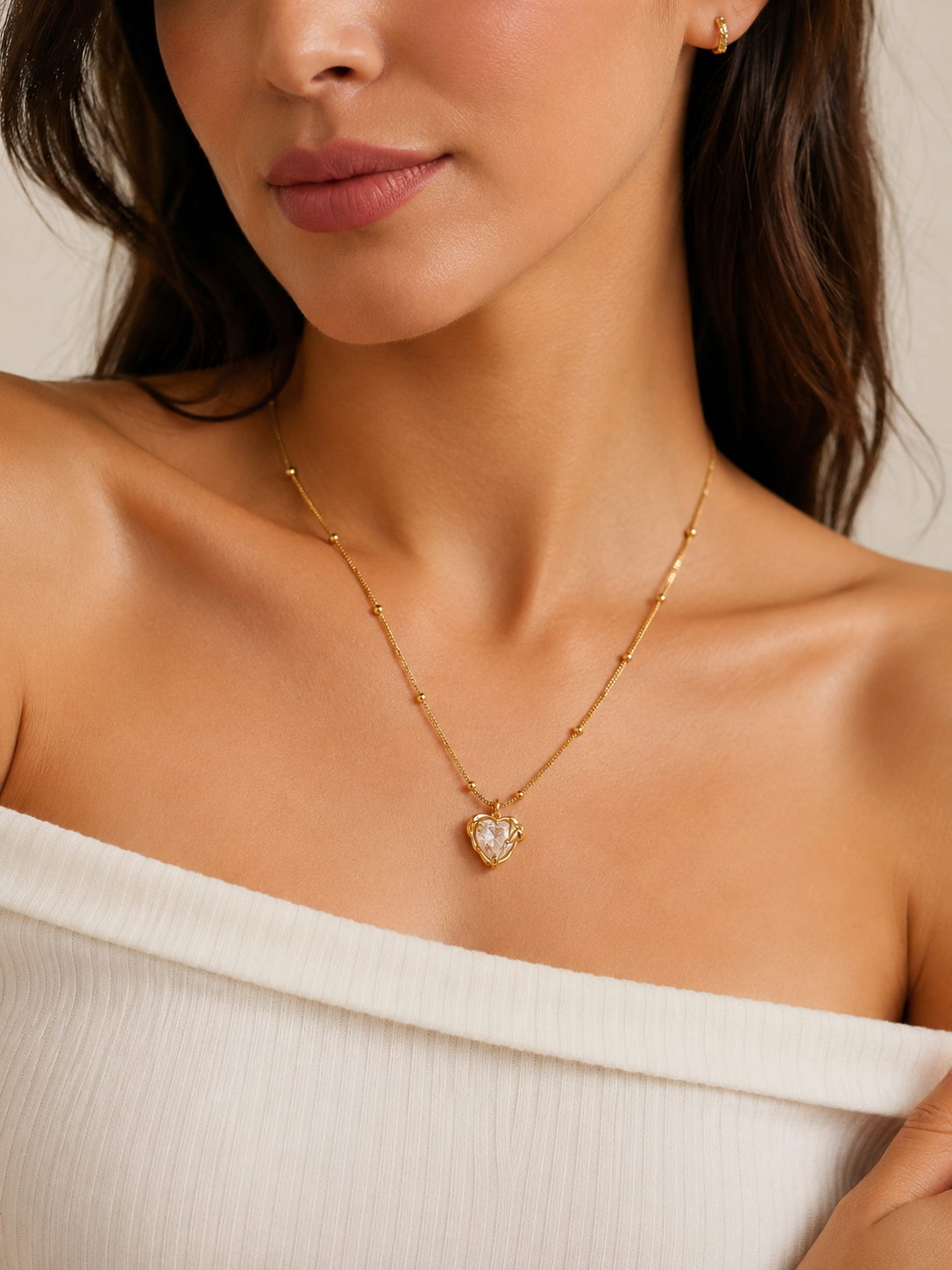 Crystal Heart Necklace