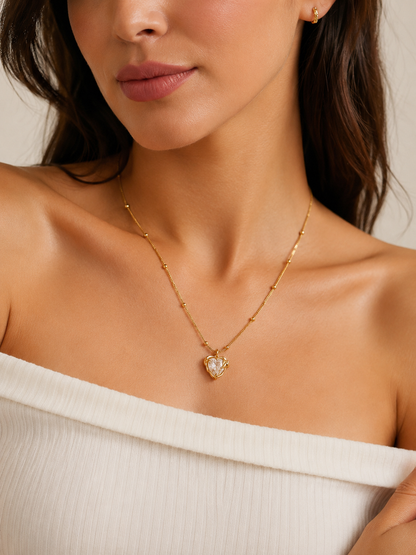 Crystal Heart Necklace