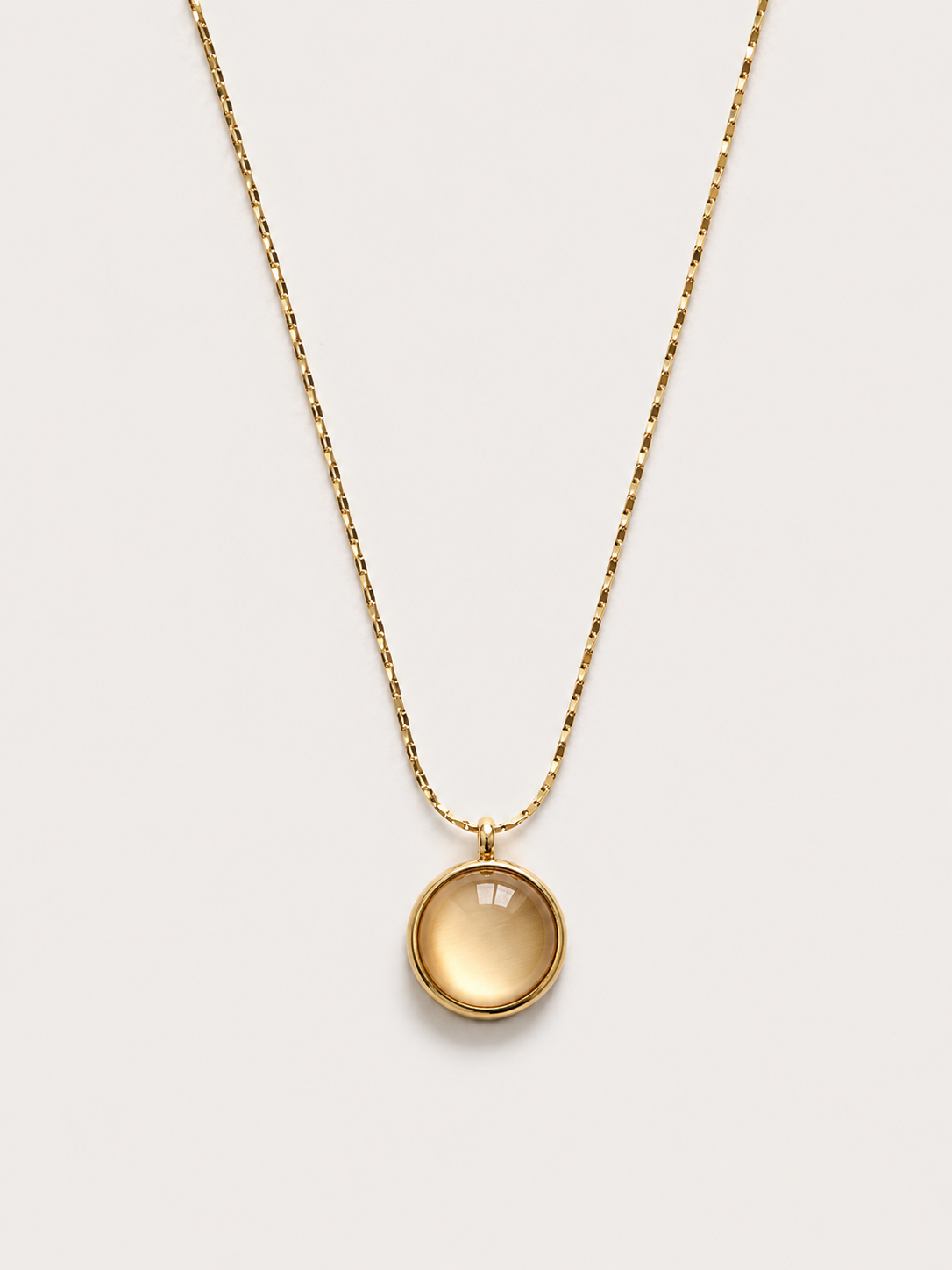 Golden Aura Pendant Necklace