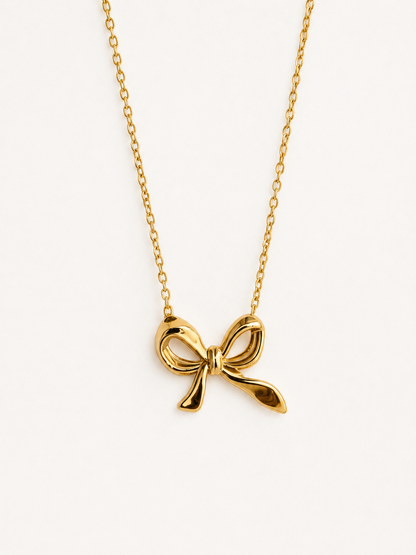 Ribbon Bow Necklace