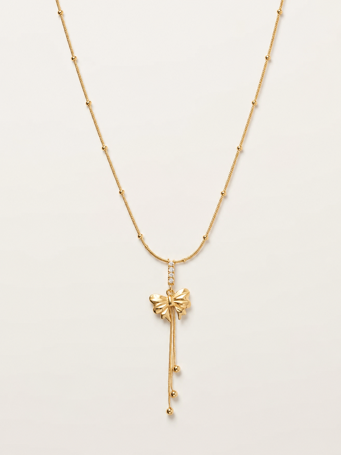 Bow Tassel Necklace